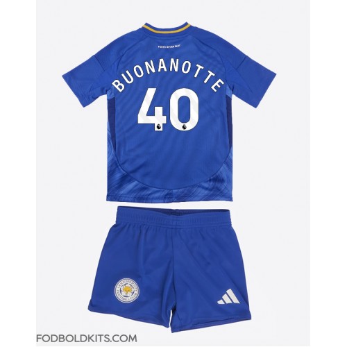 Leicester City Facundo Buonanotte #40 Hjemmebanesæt Børn 2024-25 Kortærmet (+ Korte bukser)